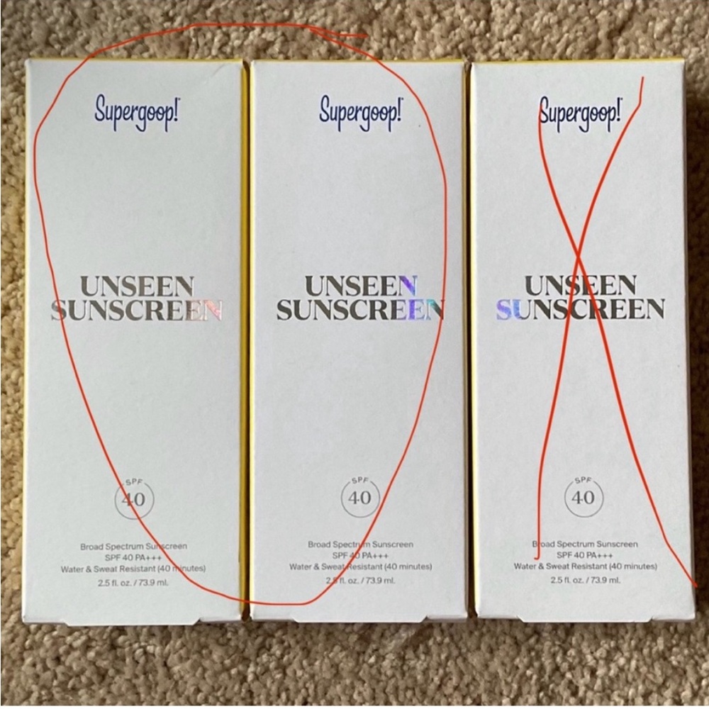 RESERVED Supergoop Unseen Sunscreen Jumbo 2 Pack